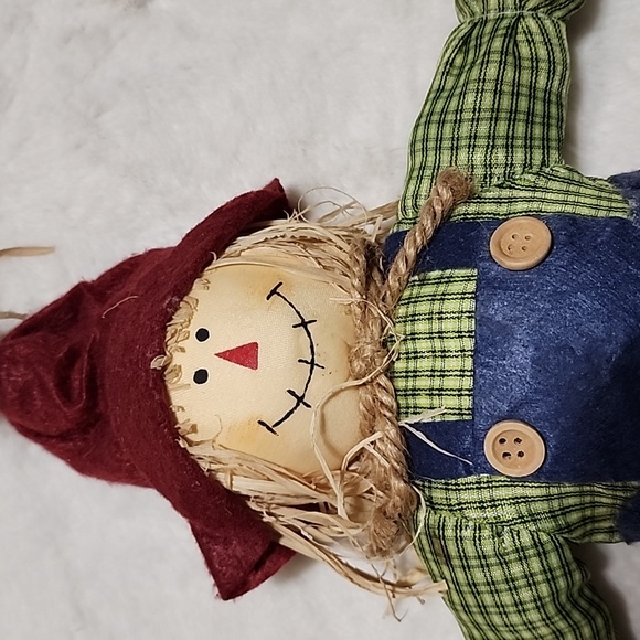 VINTAGE  SCARECROW  COUPLE DECORATIVE ITEMS - Picture 6 of 9